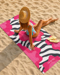 Serviette de plage & yoga éco-responsable en microfibre recyclée – 80x160 cm