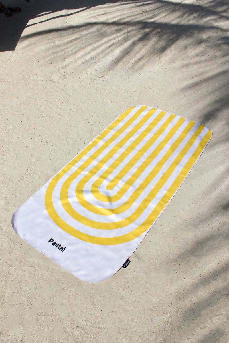 Serviette de plage & yoga éco-responsable en microfibre recyclée – 80x160 cm