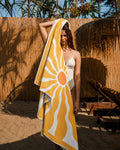 Serviette de plage & yoga éco-responsable en microfibre recyclée – 80x160 cm