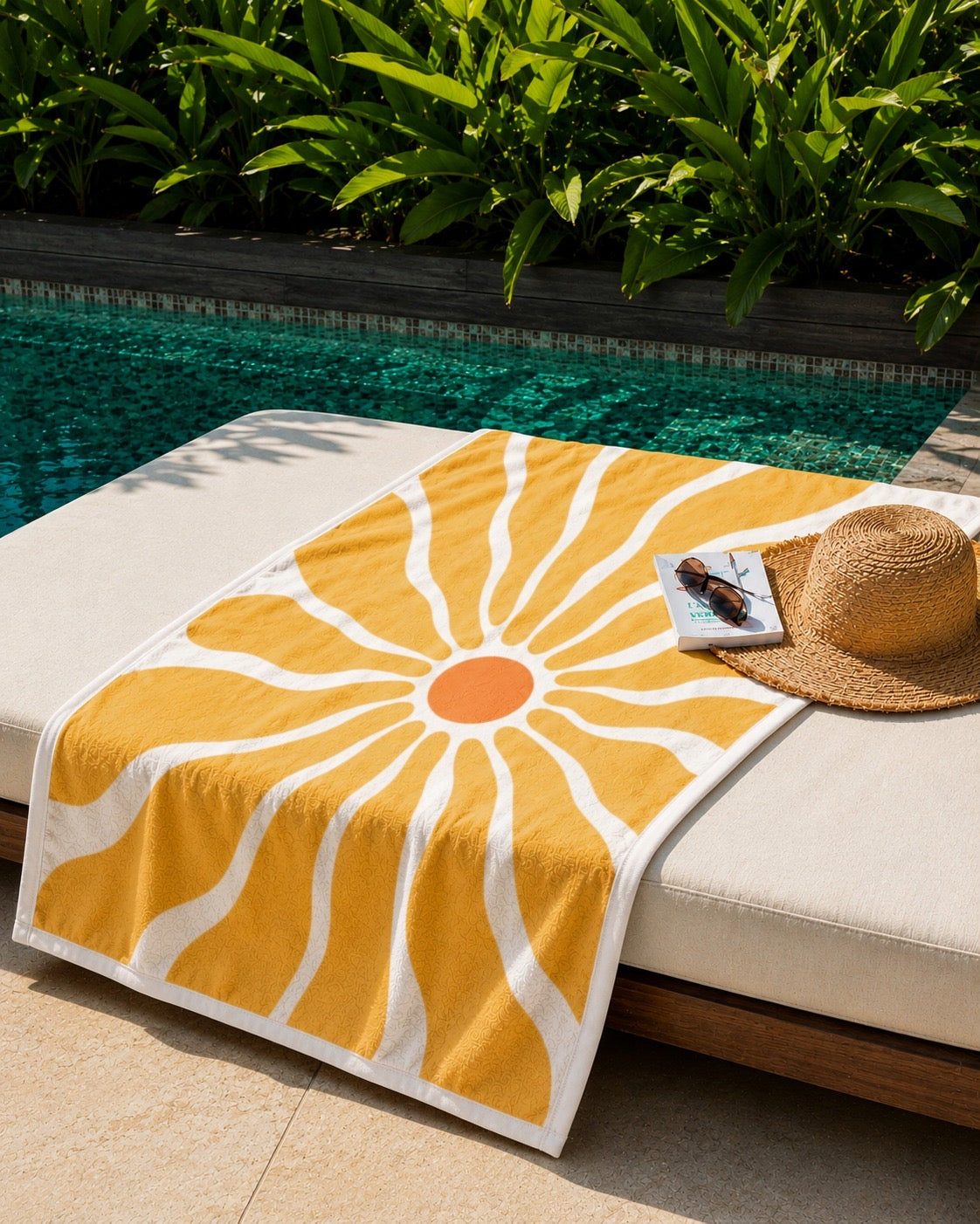Serviette de plage & yoga éco-responsable en microfibre recyclée – 80x160 cm