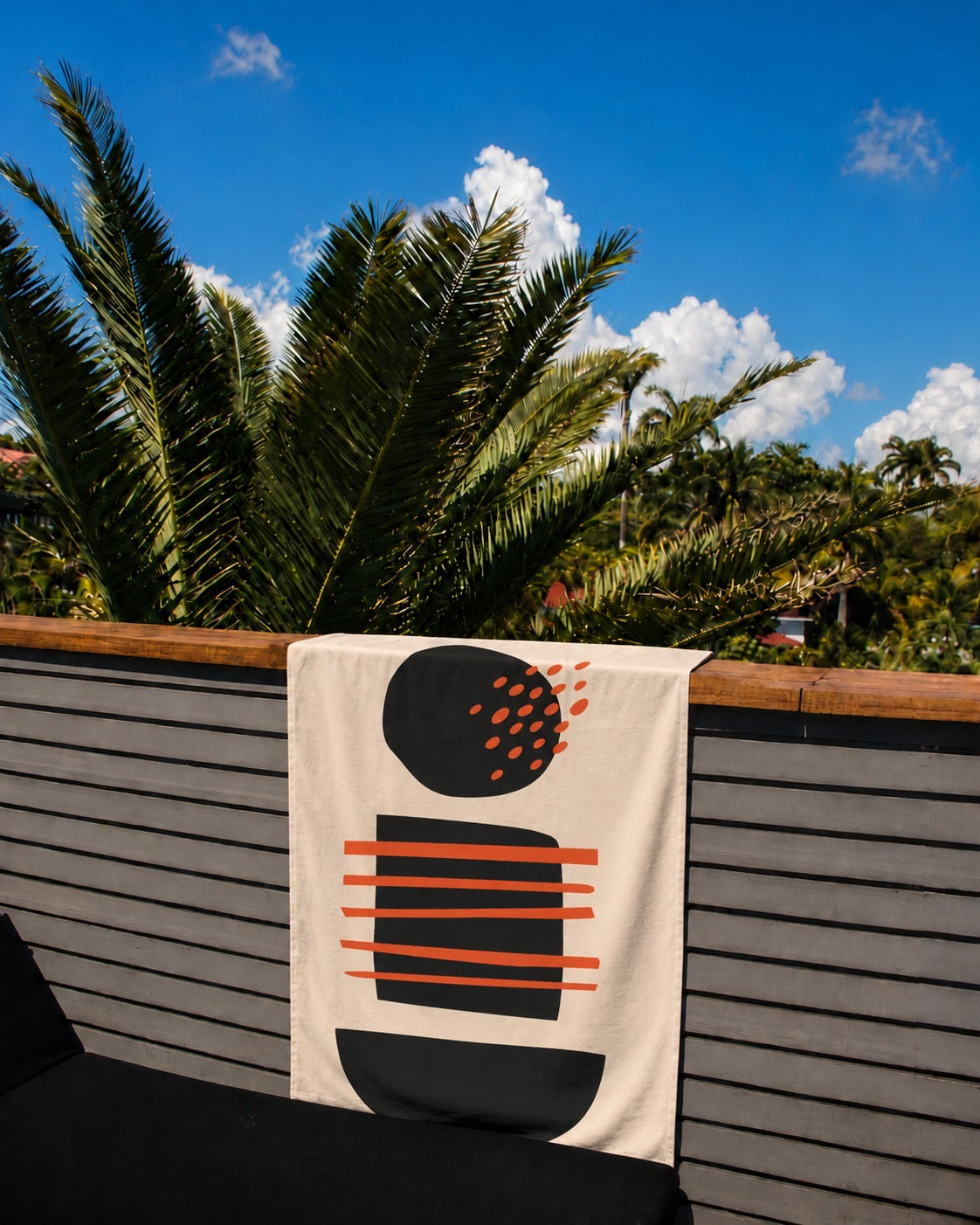 Serviette de plage & yoga éco-responsable en microfibre recyclée – 80x160 cm