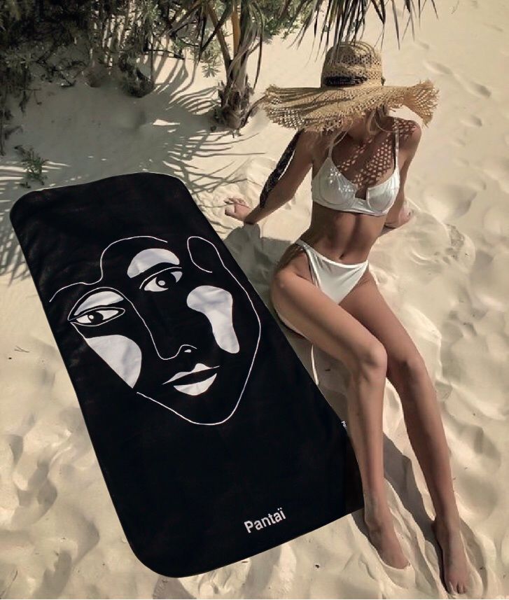 Serviette de plage & yoga éco-responsable en microfibre recyclée – 80x160 cm
