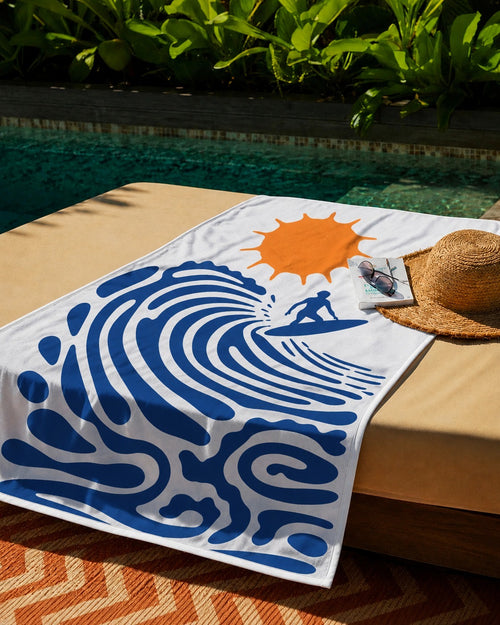 Serviette de plage & yoga éco-responsable en microfibre recyclée – 80x160 cm