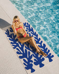 Serviette de plage & yoga éco-responsable en microfibre recyclée – 80x160 cm