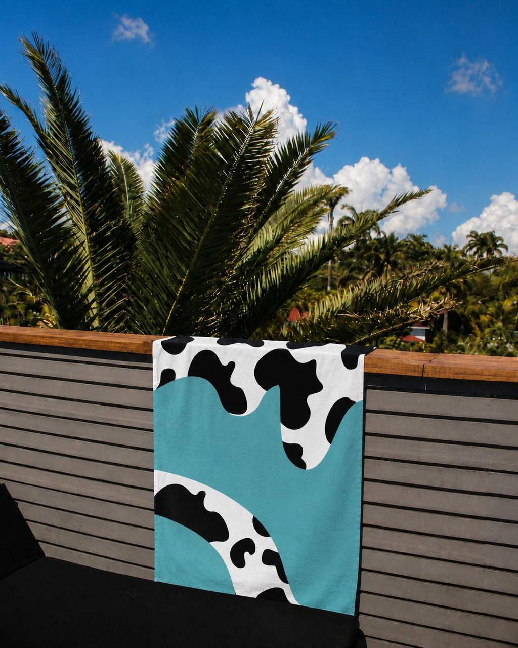 Serviette de plage & yoga éco-responsable en microfibre recyclée – 80x160 cm