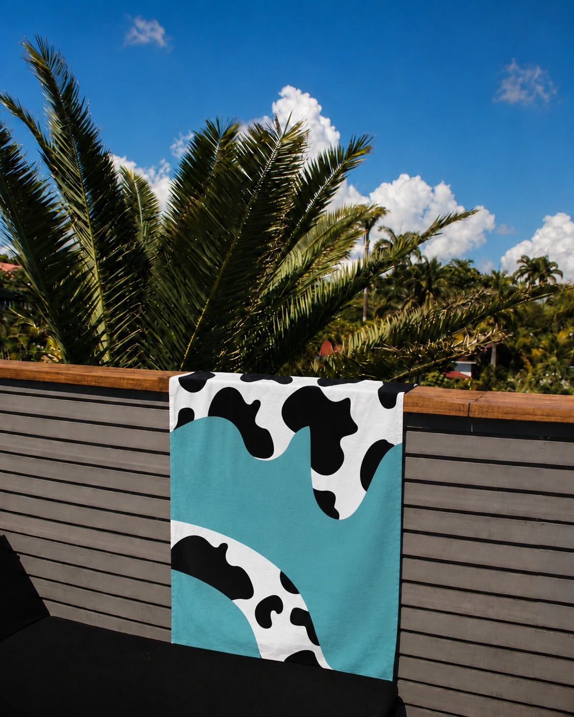 Serviette de plage & yoga éco-responsable en microfibre recyclée – 80x160 cm
