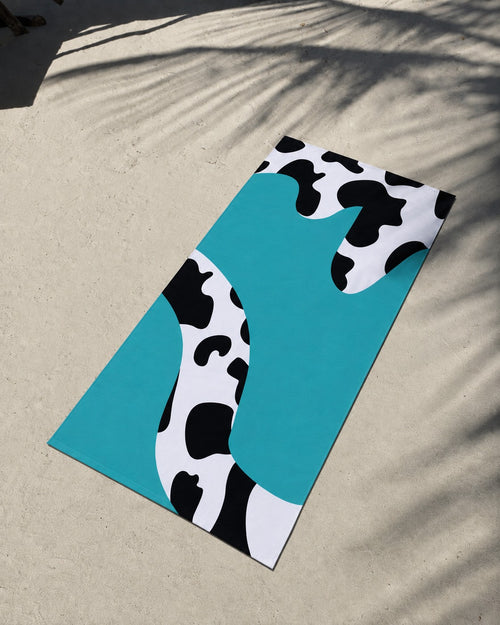 Serviette de plage & yoga éco-responsable en microfibre recyclée – 80x160 cm