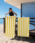 Serviette de plage & yoga éco-responsable en microfibre recyclée – 80x160 cm
