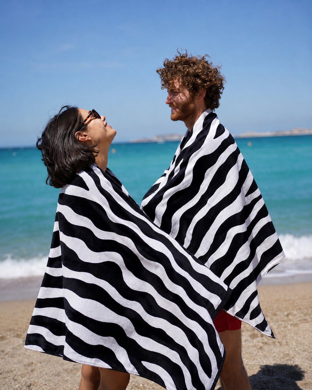 Serviette de plage & yoga éco-responsable en microfibre recyclée – 80x160 cm