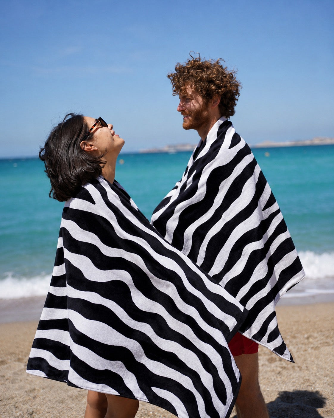 Serviette de plage & yoga éco-responsable en microfibre recyclée – 80x160 cm