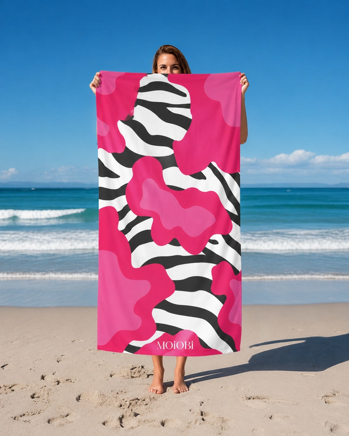 Serviette de plage & yoga éco-responsable en microfibre recyclée – 80x160 cm