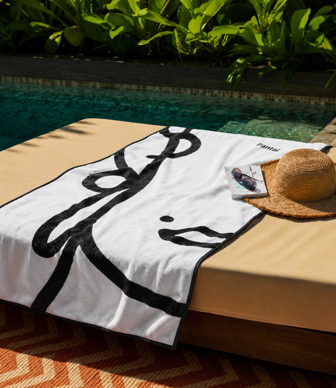 Serviette de plage & yoga éco-responsable en microfibre recyclée – 80x160 cm
