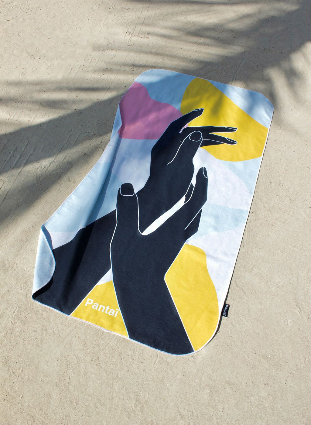 Serviette de plage & yoga éco-responsable en microfibre recyclée – 80x160 cm