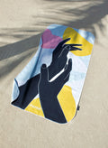 Serviette de plage & yoga éco-responsable en microfibre recyclée – 80x160 cm